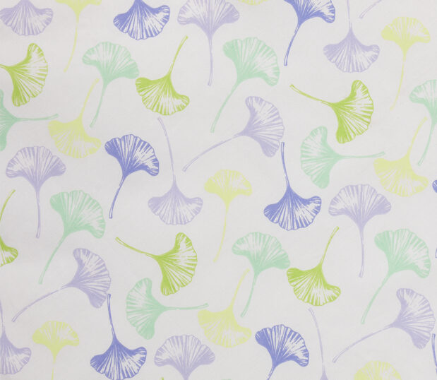 Gingko Lavender fabric