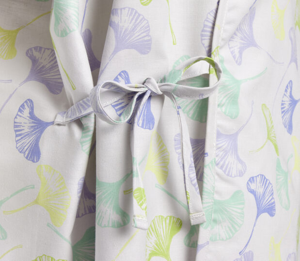 Close up of waist ties on Elements mammography jacket